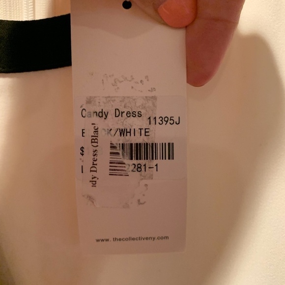 The Collective Sheath Dress in White with Black Large NWT - Picture 5 of 7